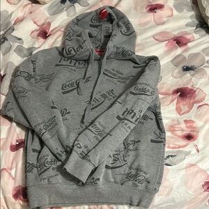 Coca Cola Gray Hoodie Sweater for Women